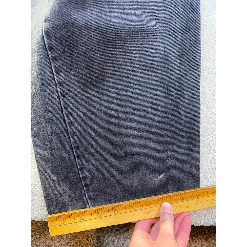 Vintage Levi's 505 Regular Fit Straight Leg Jeans Mens‎ 42x32 Faded Black Grunge